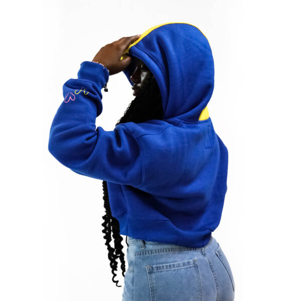 Slay All Day Oversize Crop Top Hoodie - Image 8