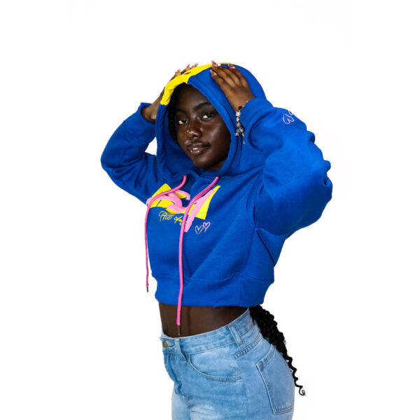 Slay All Day Oversize Crop Top Hoodie - Image 6