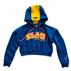 Slay All Day Oversize Crop Top Hoodie
